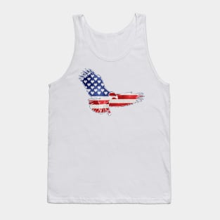 Patriotic American Flag Eagle Tank Top